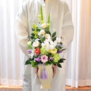 春のお彼岸 お供え 供花 お悔やみ 仏花 プリ...の詳細画像2