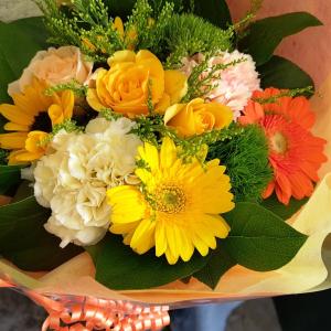 花束 黄色 送料無料 イエロー ブーケ 誕生日...の詳細画像3