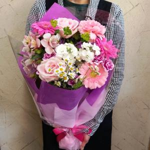 ギフトおまかせ花束 送料無料 ロングブーケ 誕...の詳細画像1