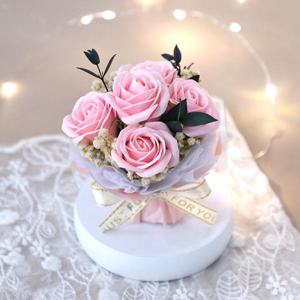 ピンク　花束　ソープフラワー　小さい　かわいい　プレシャスA　プチギフト
