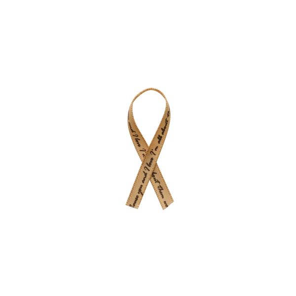 SHINKI リボン 包装 梱包 花資材 ポリエステル アレンジ 英字 6mmx92ｍ ベージュ