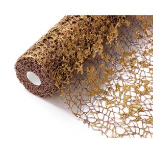 HONG GOLD ・K・MESH ゴールド・K・メッシュロール No.5ブラウン ラッピングペーパ...