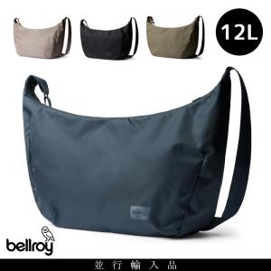 ベルロイ Bellroy ショルダーバッグ バッグ バック 斜め掛け Laneway Crescent Bag 12L 黒 ブランド ナイロン 軽い メンズ レディース 大容量 キルティング｜flowershopp
