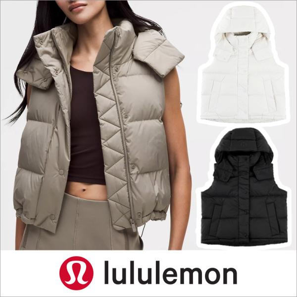 ルルレモン lululemon Wunder Puff 600ダウンフィル クロップ ベスト ダウン...