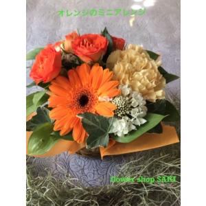 送料無料　おまかせミニミニアレンジ（オレンジ系）　