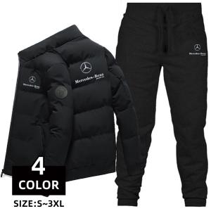 ダウンジャケット メンズ セットアップ 上下セット 中綿ジャケット アウター ブルゾン ジャンパー 冬物 おしゃれ 暖かい 防寒