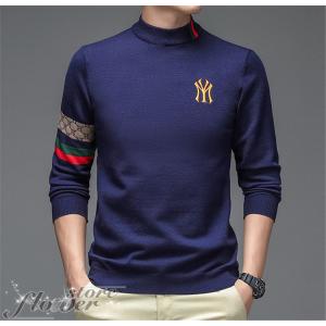 ニットセーター メンズ セーター クルーネック ニット