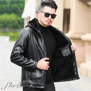 革ジャン メンズ 50代 コーデ レザージャケット 冬 Pu革 裏ボア ライダースジャケット 開襟 冬 裏起毛 保温 30代 40代 60代 Hhno479 Flowerstore 通販 Yahoo ショッピング