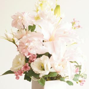 ユリとダリアのスペシャル仏花(ピンク) アーテ...の詳細画像3