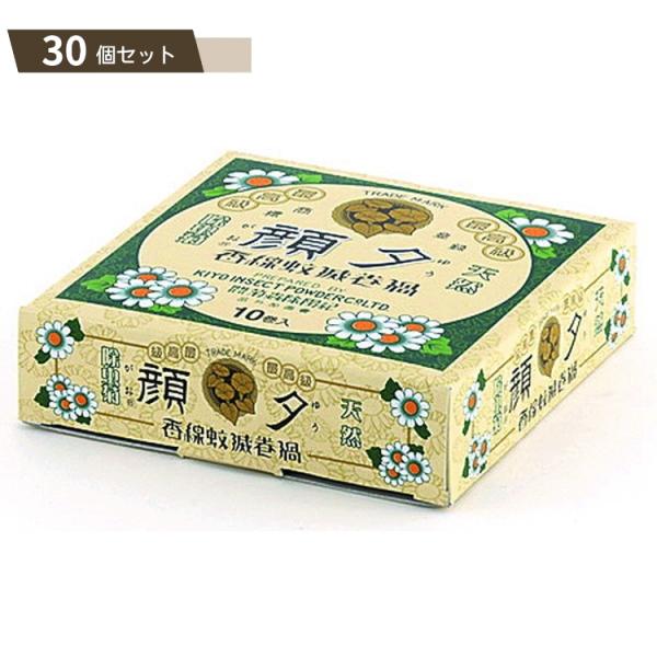 最高級 夕顔 天然 蚊とり線香 10巻 ×30個セット 【kok】