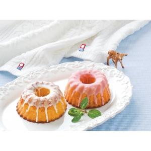 名入れ 御養卵を使ったミニプリンケーキ 5 好評 今治オーガニックコットンタオル Npw 25a