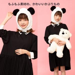 もふもふ かぶりもの ぱんだ パンダ 熊猫 帽...の詳細画像1