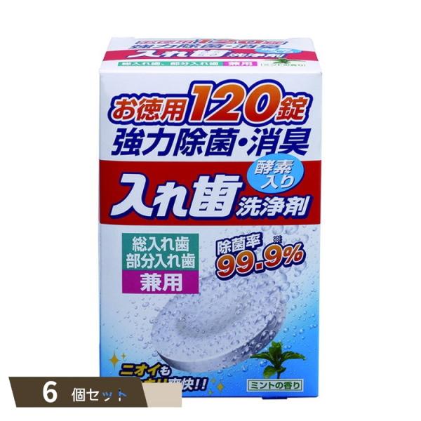 入れ歯 洗浄剤 お徳用120錠 ×6個セット 【kok】