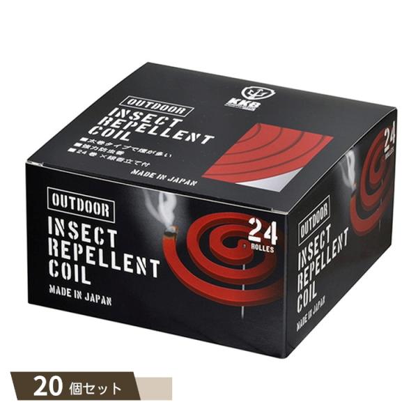 アウトドア 厚太巻 防虫香 24巻 ×20個セット 【kok】
