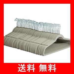 ベーシック ハンガー スーツ 衣類用 グレー ベルベット製 100本組