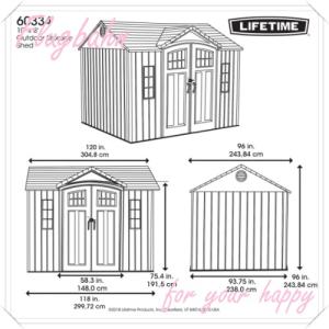 LIFETIME 収納庫 物置 倉庫 屋外 大...の詳細画像4