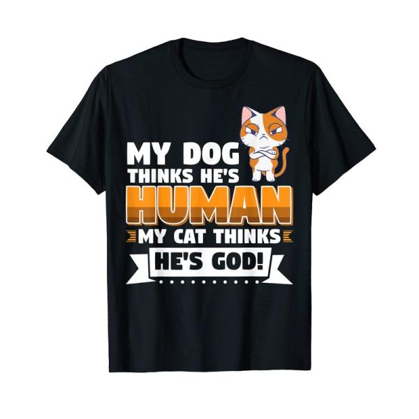面白い猫 子猫 トムキャット Dog Tシャツ