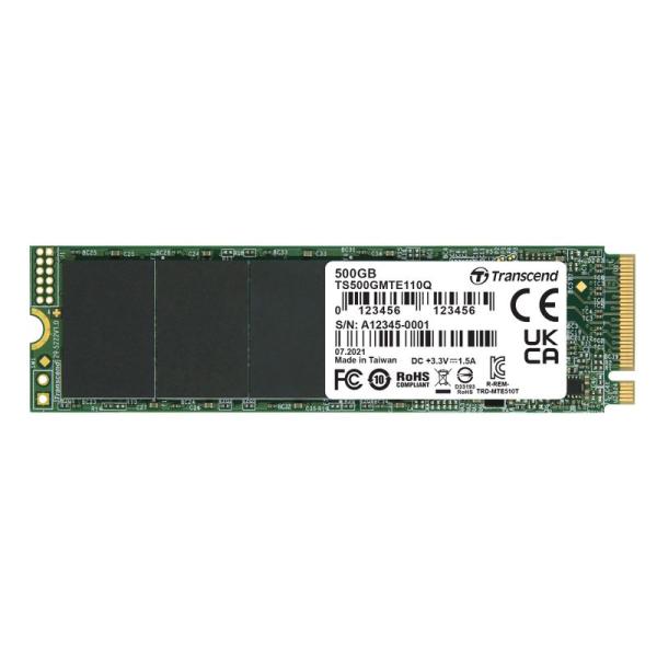 トランセンド 500GB PCIe SSD M.2(2280) NVMe PCIe Gen3×4 T...