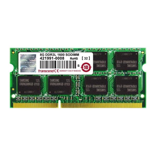 Transcend ノートPC用メモリ PC3L-12800 DDR3L 1600 8GB 1.35...