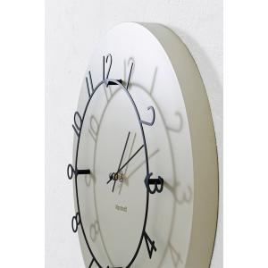 LUU WALL CLOCK BEIGE (ル...の詳細画像3