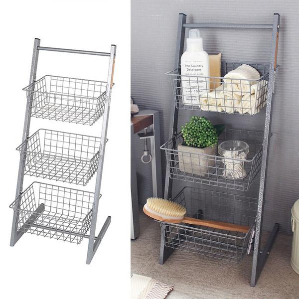 【ダルトン DULTON】 SLANTING WIRE RACK M H.GRAY　（スランティング...