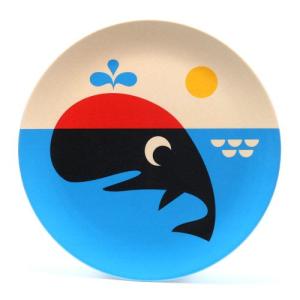 OMM DESIGN MELAMINE PLATE WHALE　（OMM デザイン メラミン プレート ホウェール）｜flyers