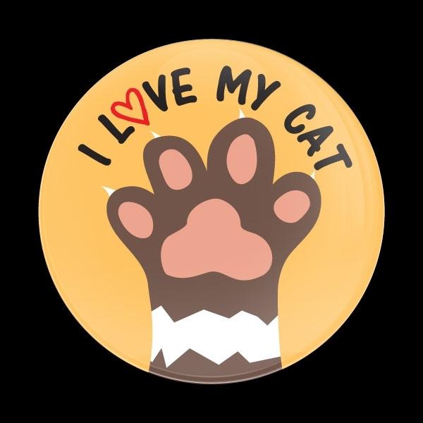Gobadges（ゴーバッジ）ドームバッジ（CD0994 - I LOVE MY CAT）