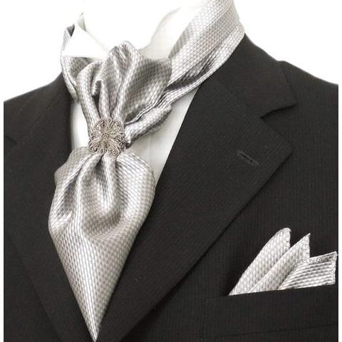 アスコットタイ　 リング　ポケット チーフセット FLYING BLUE asc-2 ポイント利用