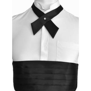 ネクタイ プレゼント ギフト クリスマス  フォーマルカマーバンド＆クロスタイ