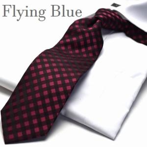 ネクタイ 父の日 プレゼント ギフト  就活 仮装 コスプレ FLYING BLUE/フライングブルー/ シルク(100％) flb-123｜flyingbluenet