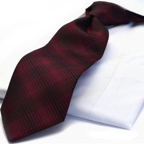 ネクタイ MICHIKO LONDON ミチコロンドン エンジ チェック m67-c 日本製 ポイン...