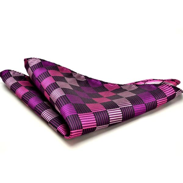 シルクジャガードポケットチーフPO−318【格子】05P03Sep16