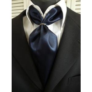 ネクタイ リングスト-ル(アスコット タイ) リングスト-ル ネイビー