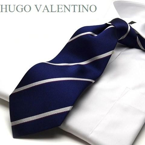 ネクタイ 父の日 プレゼント 就活 仮装 コスプレ HUGO VALENTINO ヒューゴバレンチノ...