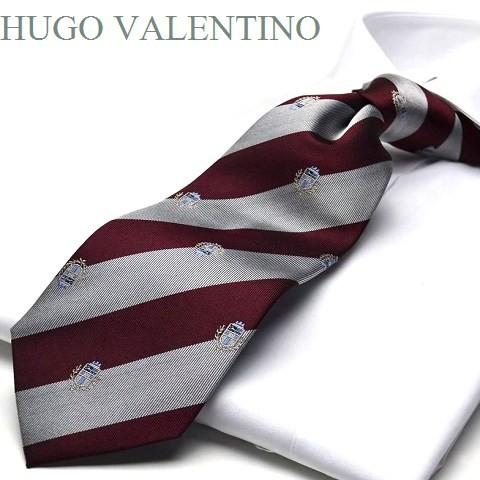 ネクタイ 父の日 プレゼント ギフト  就活 HUGO VALENTINO ヒューゴバレンチノ/ジャ...