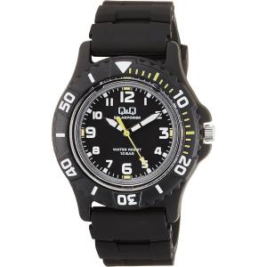 Q&amp;Qシチズン時計 CITIZEN WATCH Q&amp;Q ソーラー電源 腕時計 ブラック×ブラック E...