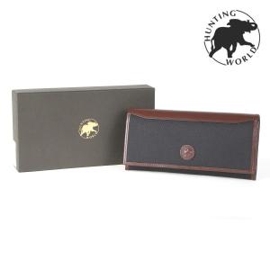 美品　ハンティングワールド　HUNTING WORLDラウンドファスナー長財布 Hunting World HUNTING WORLD ハンティングワールド ラウンド