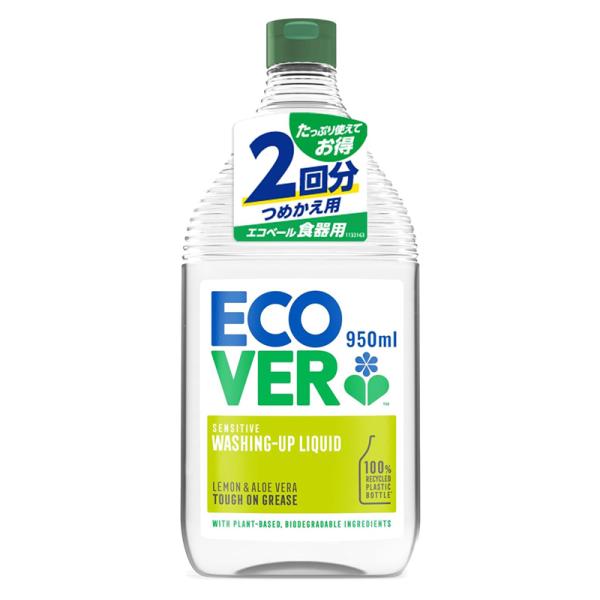 エコベール　食器用洗剤　レモン　950ｍｌ つめかえ用