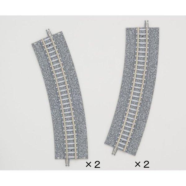 Nゲージ ワイドPCアプローチレール CR L 354-22.5-WP F 4本2組 鉄道模型 線路...