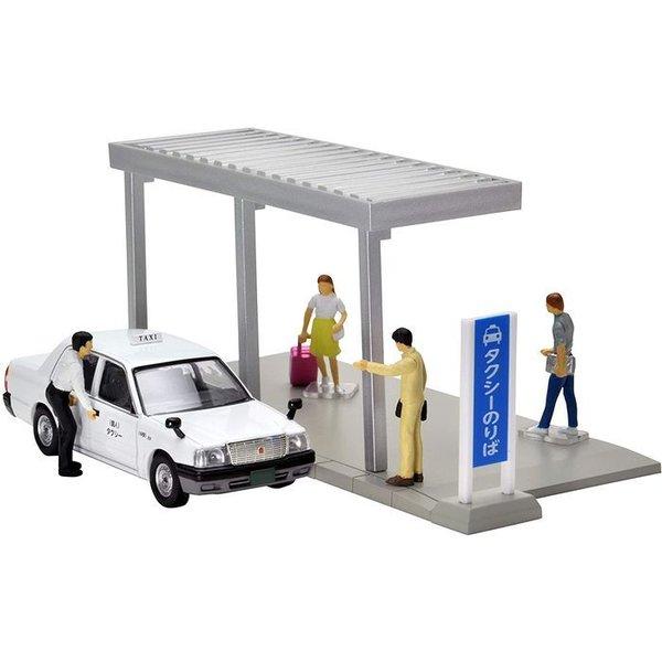 ジオコレ 64 #カースナ 04a 1/64 タクシー乗り場 TLV-NEO トヨタ クラウンコンフ...