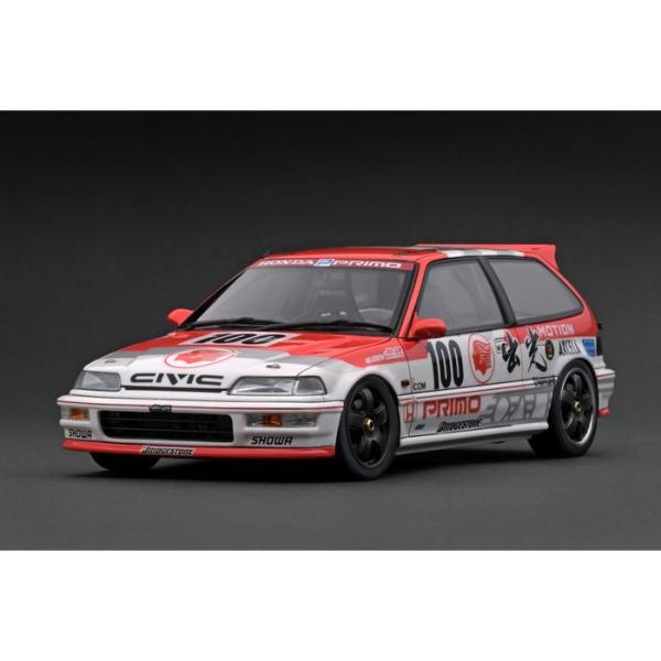 1/18 ホンダ Honda CIVIC (EF9) SiR White/Red シビック ホワイト...