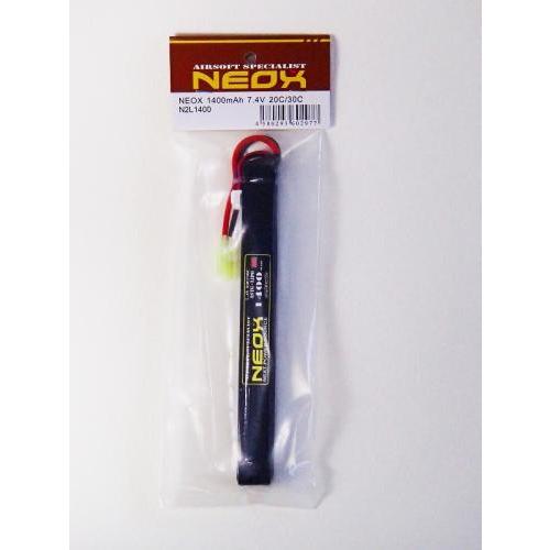 NEOX 1400mAh 7.4V リチウムポリマー(Lipo)バッテリー AKタイプ互換