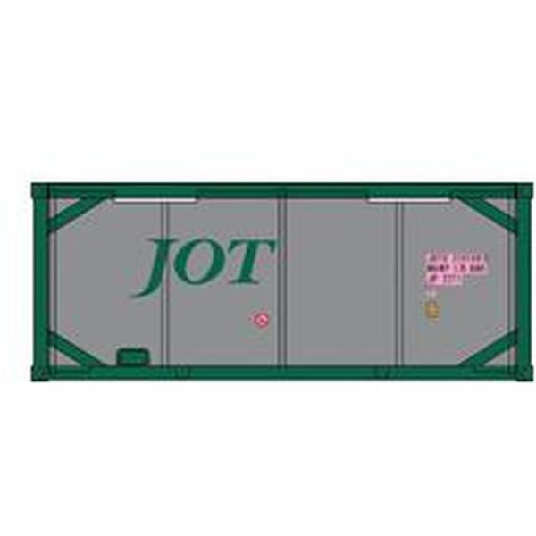 Nゲージ 20ftタンクコンテナ フレームタイプ JOT グリーン シルバータンクII 鉄道模型 貨...