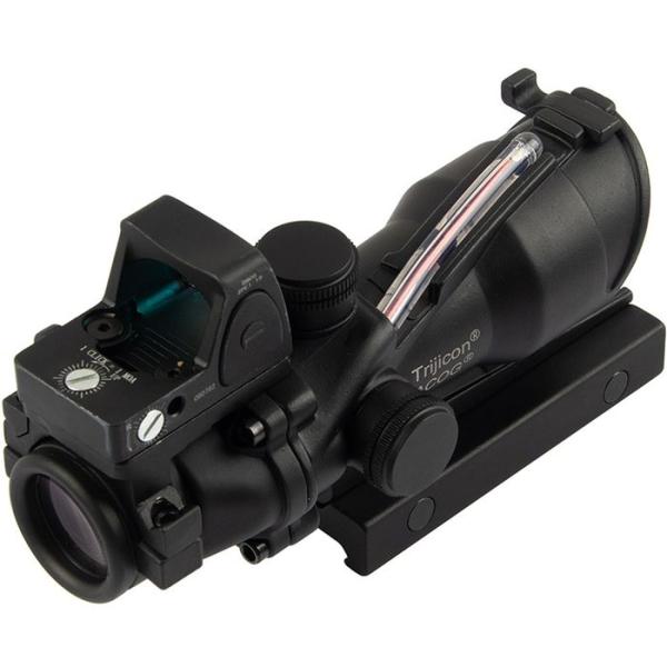 あすつく Trijicon ACOG4×32スコープ＆RMRドットレプリカ 集光チューブ式発光モデル...