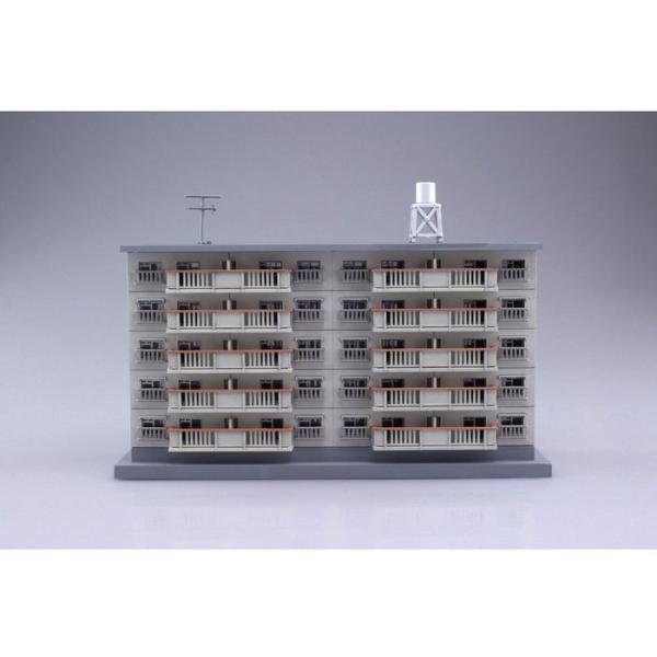 プラモデル 模型 建築ロマン堂 No.5 1/150 団地 2棟セット ジオラマ用品 組立てキット ...