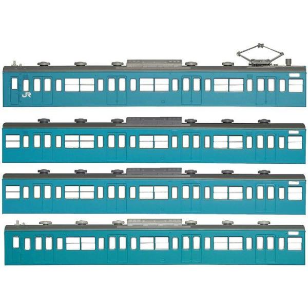 Nゲージ エコノミーキット 国鉄 JR 103系 低運・非ユニット窓・冷改車・スカイブルー 基本4両...