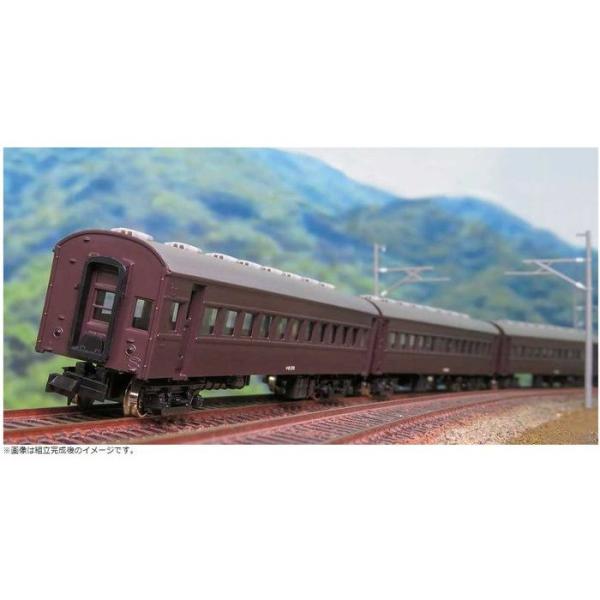 Nゲージ 着色済み　オハ61系 (茶色) 6両編成セット 鉄道模型 着色済 エコノミーキット グリー...