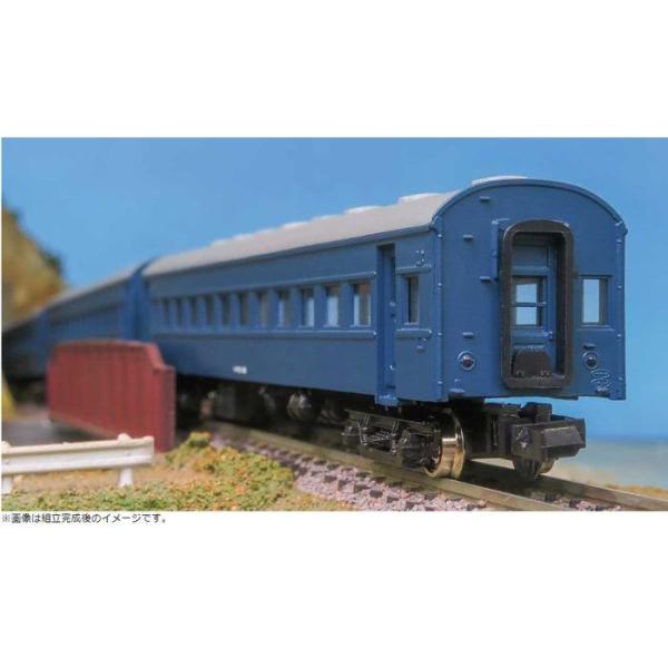 Nゲージ 着色済み　オハ61系 (青色) 6両編成セット 鉄道模型  着色済 エコノミーキット グリ...