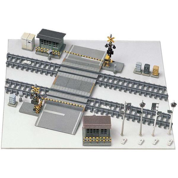 Ｎゲージ 未塗装ストラクチャーキット 踏切セット 鉄道模型 ジオラマ用 greenmax グリーンマ...