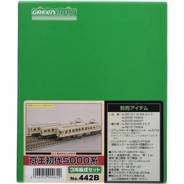 Nゲージ エコノミーキット 京王 初代5000系 3両編成セット 鉄道模型 電車 greenmax ...